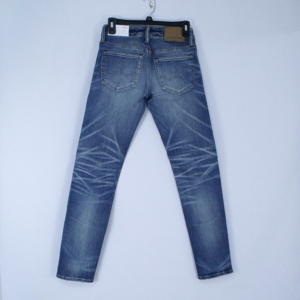 American Eagle Airflex+ Distressed Patched Skinny Jeans - Picture 4 of 6